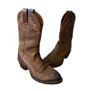 Ariat Sedona Arena Cowboy Boots brown leather round toe western boot 8 D